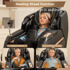 Alfine 4D Full Body Massage Chair With SL Track, Yoga Stretch, Zero Gravity, Heating, AI Voice Control - A66