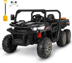 24V 6-Wheel UTV Ride-On With Dump Bed And 4WD Power