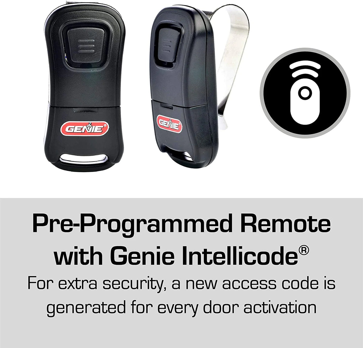 Genie Stealth 500 Essentials LED Belt Drive Garage Door Opener With LED Bulbs - 2055