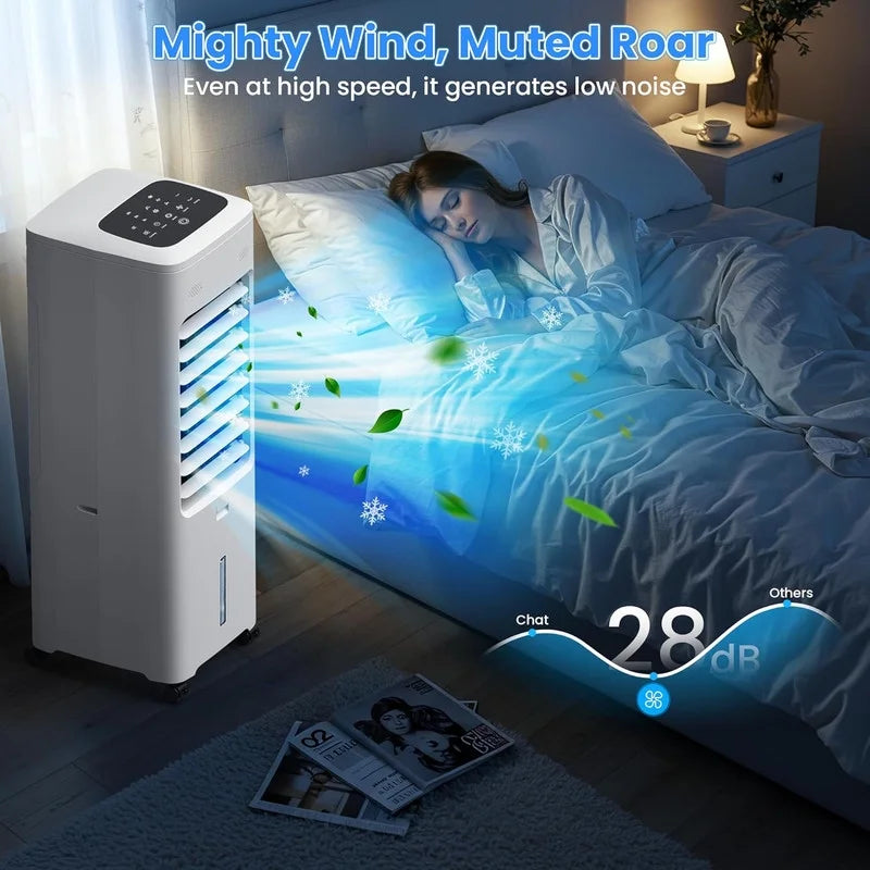 4-in-1 Evaporative Air Cooler With Aroma Box, Remote, 30 inch, 2 Gal Water Tank