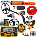 Garrett ACE 400 Metal Detector With 8.5 x 11 in DD Waterproof Search Coil And AT Pro-Pointer