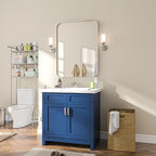 Aluminum Alloy Rounded Corner Wall Vanity Mirror