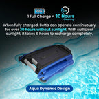 Betta Solar Powered Robotic Pool Surface Skimmer Cleaner - Betta-SE