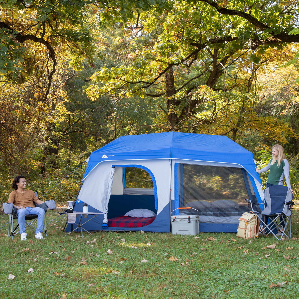 Ozark Trail 10-Person Lighted Instant Cabin Tent, 14' x 10', 40 lbs - 30711