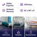 Proheal Alternating Pressure Bed Pad Air Mattress Overlay With Pump, 5 Inch, 36 Inch x 80 Inch
