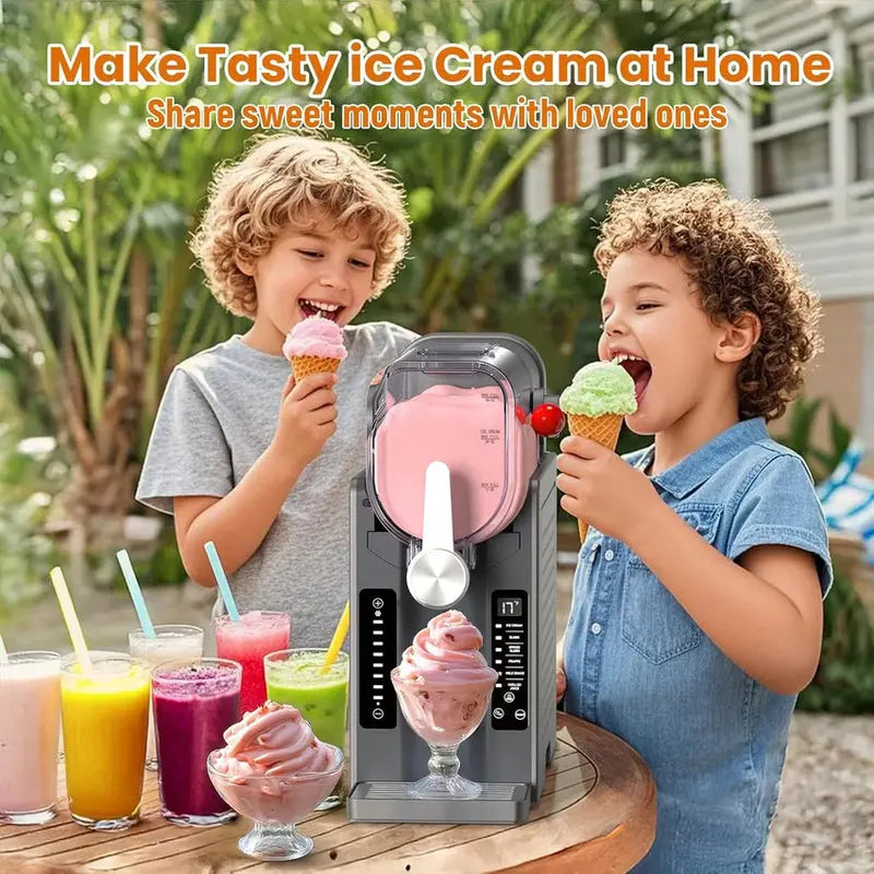 Soft Serve Ice Cream And Slushy Maker - Compact Frozen Treat Appliance