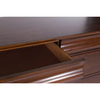 8 Drawer 64in W Double Dresser With Mirror - 80in H x 18in D