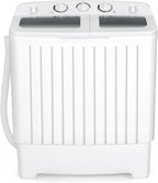 Portable Twin Tub Washing Machine 20 Lbs Capacity Grey+White