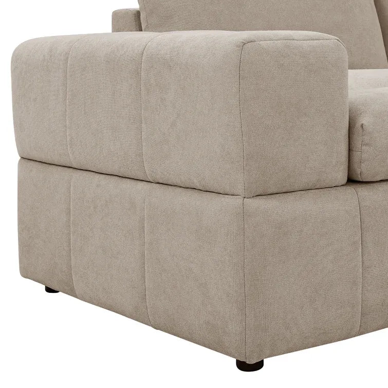 134in Wide Reversible Modular Sectional With Ottoman