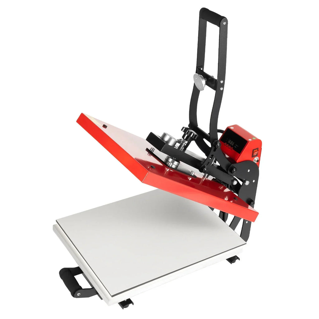 16 in x 20 in Clamshell Semi-Auto Open Heat Press Machine With Slide-Out Function