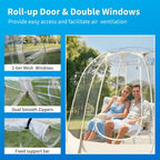 TABU Pop Up Bubble Sports Tent, Clear, 10 x 10 ft, 6-7 People