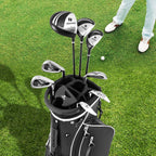 Costway Men's Complete Golf Club Set 10 Pieces With 460cc Alloy Driver
