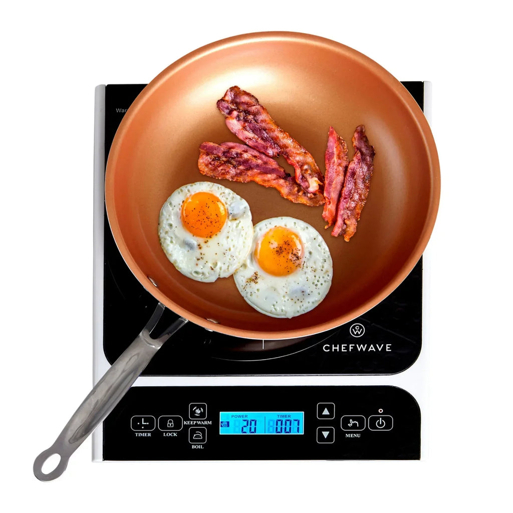 ChefWave Portable Induction Cooktop, 1800W, 10in Fry Pan