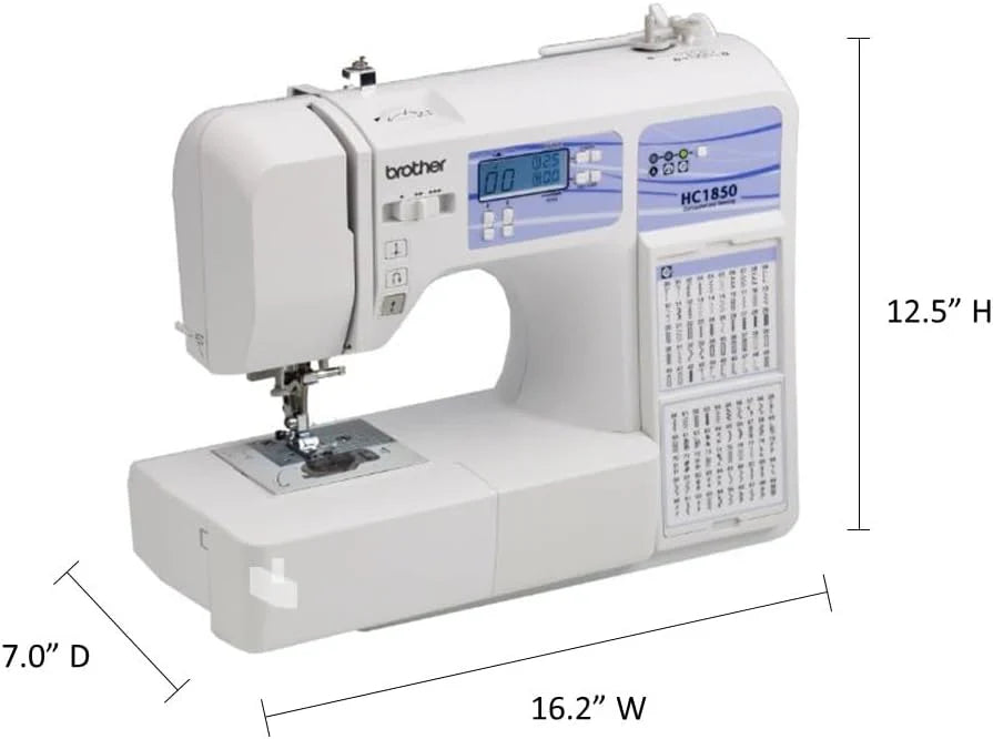 Brother Sewing And Quilting Machine, 185 Built-In Stitches, LCD Display - HC1850