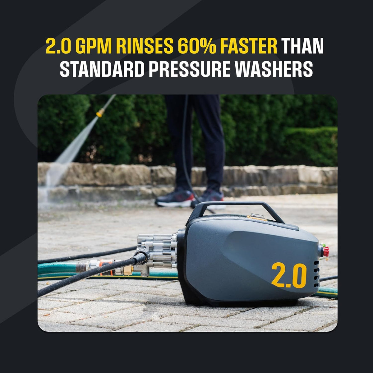 Active Electric Pressure Washer, 2.0 GPM, 1800 Peak PSI - 2.0