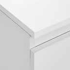 AYFDEGT 2PCS 3-Drawer White Bedside Tables - 18in L x 14in W