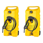14-Gallon Portable Diesel Fuel Caddy With Pump, 10 ft Hose And 2 Pack