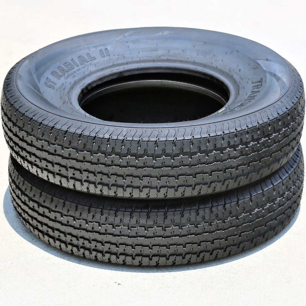 Transeagle ST Radial II Steel Belted Trailer Tires, ST205/75R15 107/102L Load Range D 8 Ply - Pair of 2