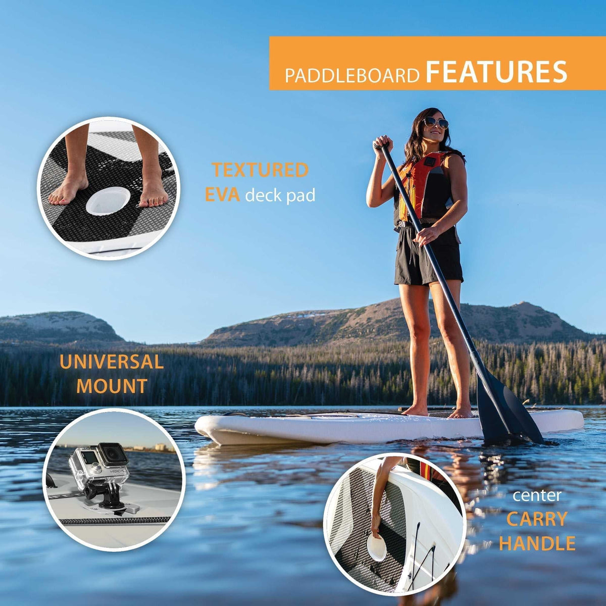Lifetime Horizon Stand Up Paddle Board 10' White Set Of 2 - 90749