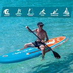 FunWater Inflatable Stand Up Paddle Board, 11 ft x 32 in x 6 in - SUP Paddle Accessories