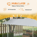 PawHut Outdoor Dog Kennel With Waterproof Roof, 19.7 x 7.5 x 7.5 in
