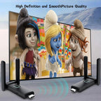 YUYUNLOMN Wireless HDMI Transmitter With 4 Receivers, 165FT, Black - G58F