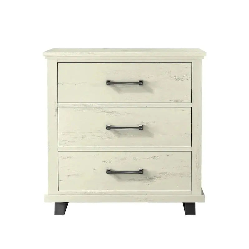 Farmhouse Style 4-Piece Bedroom Set With Dresser, Chest And 2 Nightstands - Farmhouse 4