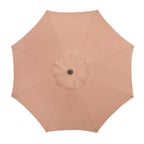 BrylaneHome 9 Ft Tilt-And-Crank Patio Umbrella With 8 Steel Ribs