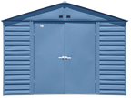 Arrow Select Steel Storage Shed, 10x14, Blue Grey