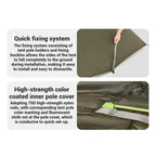 Naturehike Baluosi UL Ultralight Tunnel Hiking Tent, 15D, 2/3 Person, Olive Green - CNK2450WS036