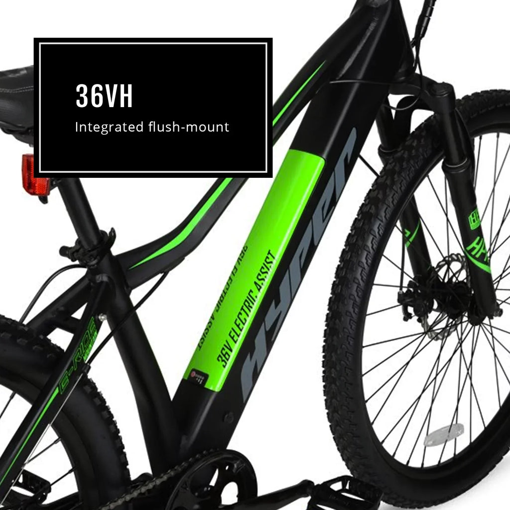 Hyper Bicycles 29 Inch 36V Electric Mountain Bike For Adults, 250W, Black