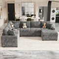 Modular Sectional Sofa With Pull-Out Sleeper Function - Convertible Couch Bed For Small Spaces
