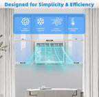 Antarctic Star U-Shaped Window Air Conditioner, 12,000 BTU, 115 Volts