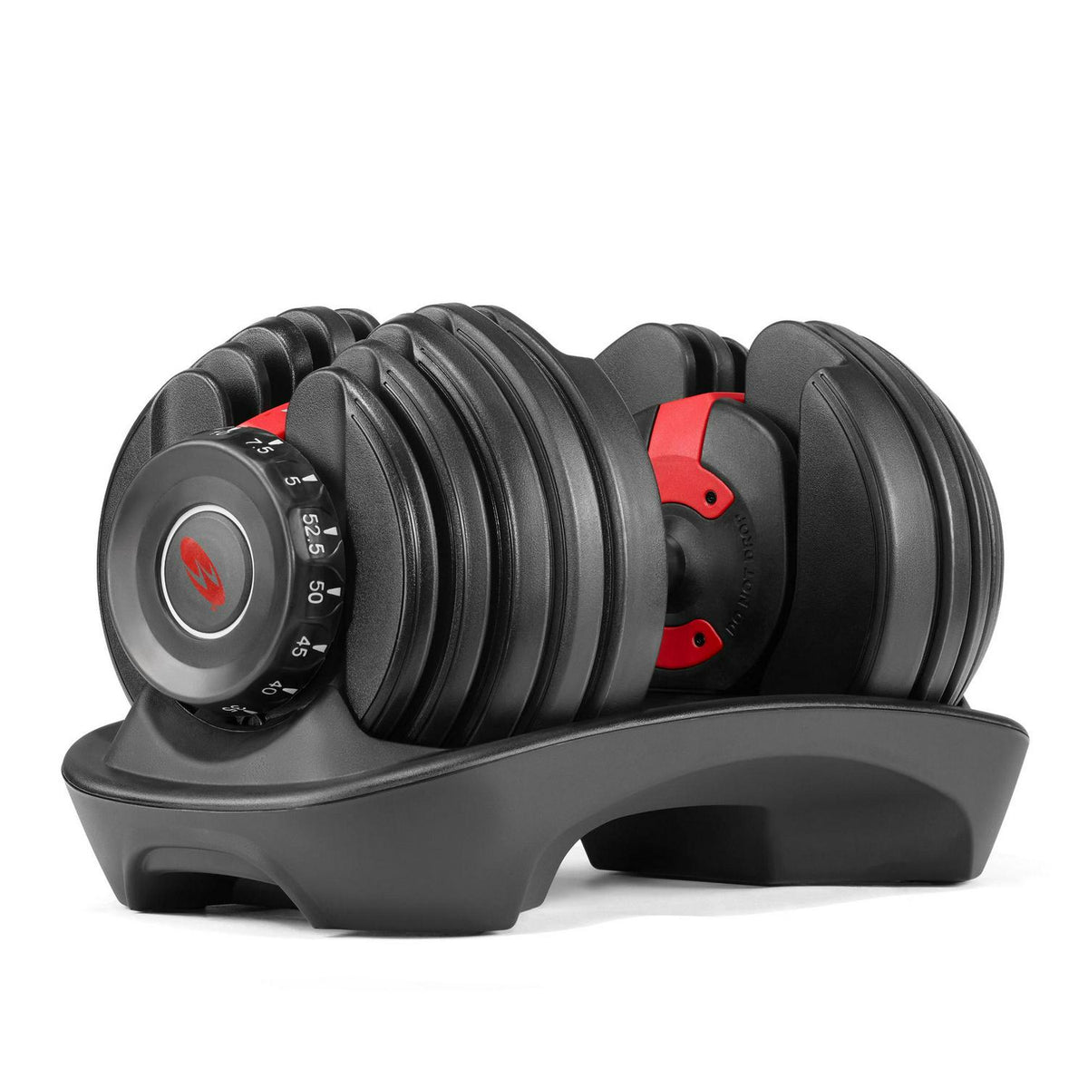 Bowflex SelectTech 552 Adjustable Dumbbell, Single, Black, 5-52.5 lb - 100748
