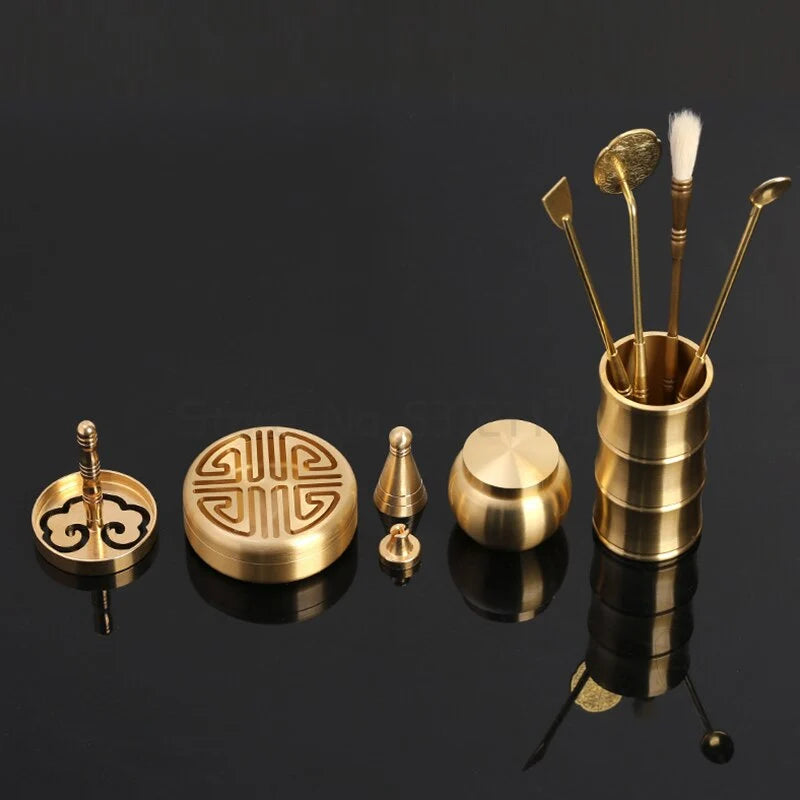 Powder Incense Burner Brass Tools Kit
