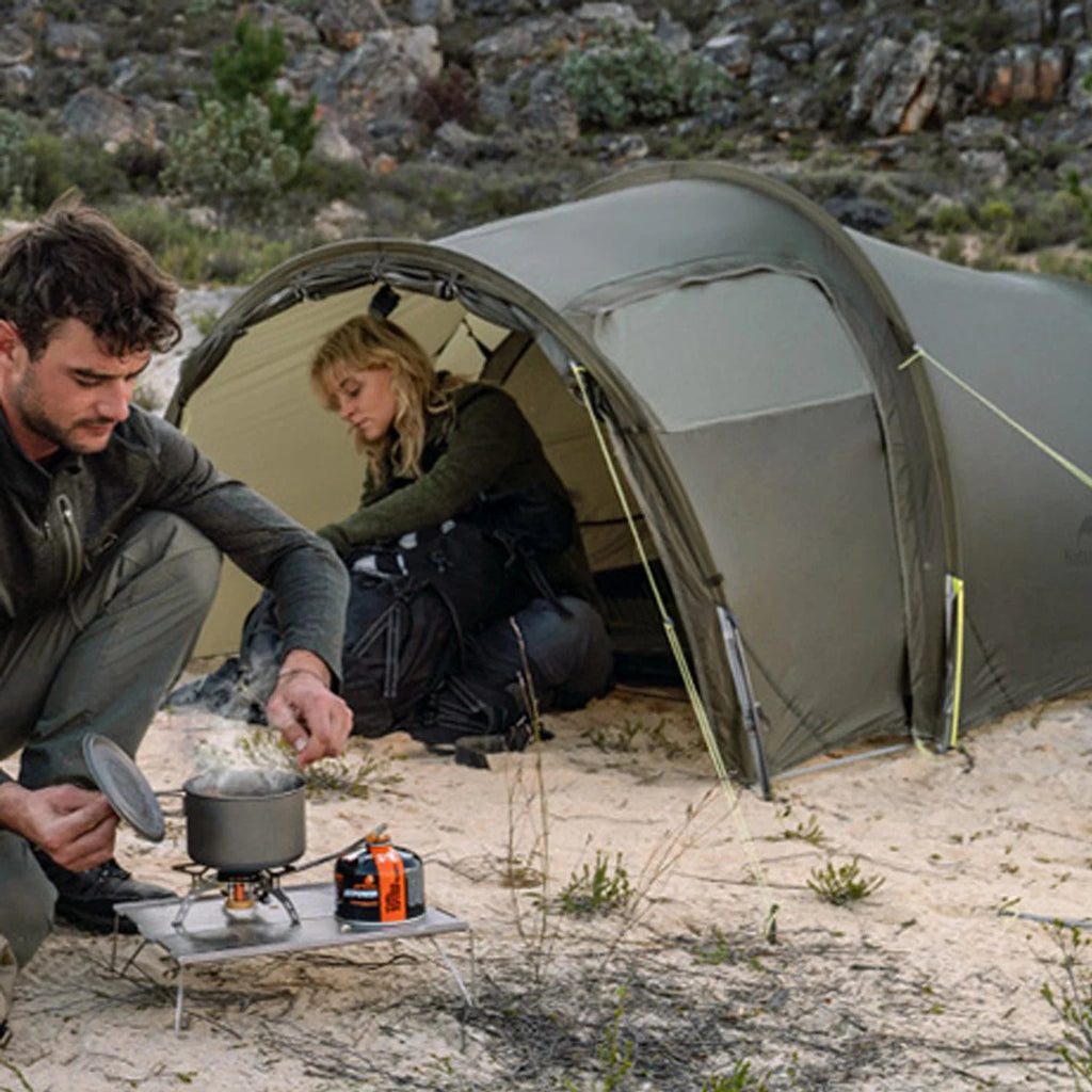 Naturehike Baluosi UL Ultralight Tunnel Hiking Tent, 15D, 2/3 Person, Olive Green - CNK2450WS036