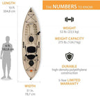 Lifetime Tamarack Angler 100 Fishing Kayak 2 Pack With Paddles - 90806