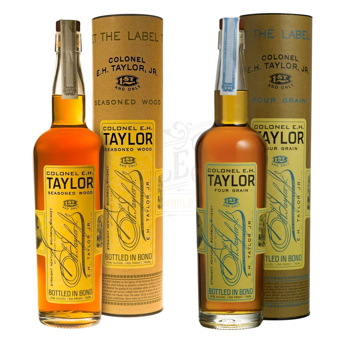 E.H. Taylor Seasoned Wood Bourbon And Four Grain Bundle - 750 ml, 100 Proof
