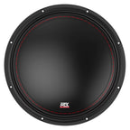 MTX 3512-04 12 in 500W Subwoofer Bundle With Rockville Sealed Enclosure, Amplifier And Wire Kit