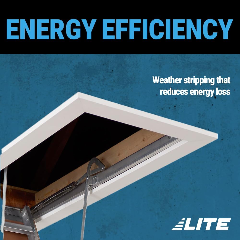 Aluminum Attic Ladder, 375lb Capacity, Type IAA