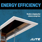 Aluminum Attic Ladder, 375lb Capacity, Type IAA