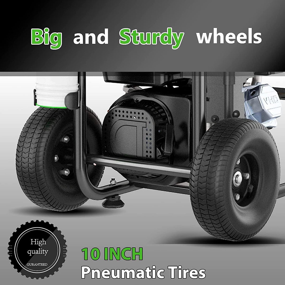 Gas Pressure Washer 4200 PSI 4.0 GPM, 212CC Engine, 5 Nozzles, 25ft Hose, 0.5Gal Soap Tank - 20FT x 1/4 Black