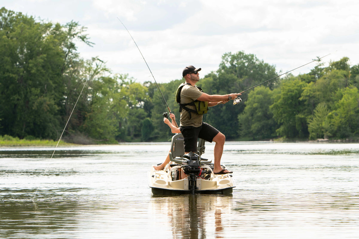 Pelican Bass Raider 10E 2-Person Fishing Boat - 10 ft