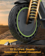 Roinside Electric Scooter, 8.5 in Solid Tires, 350W, 19 MPH, 21-23 Miles - UP12 Plus