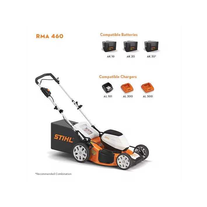 Stihl Lawn Mower, 19 in Deck - RMA 460