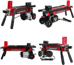 PowerSmart 7-Ton Electric Log Splitter, Horizontal Full-Beam Design, 3500 RPM, 15 Amp - DB6407