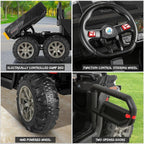 24V 6-Wheel UTV Ride-On With Dump Bed And 4WD Power