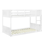 Delphia Twin Over Twin Low Profile Bunk Bed - 77.33 L x 42.25 D x 51.5 H