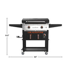 28-Inch 2-Burner Griddle With Electric Air Fryer And Hood