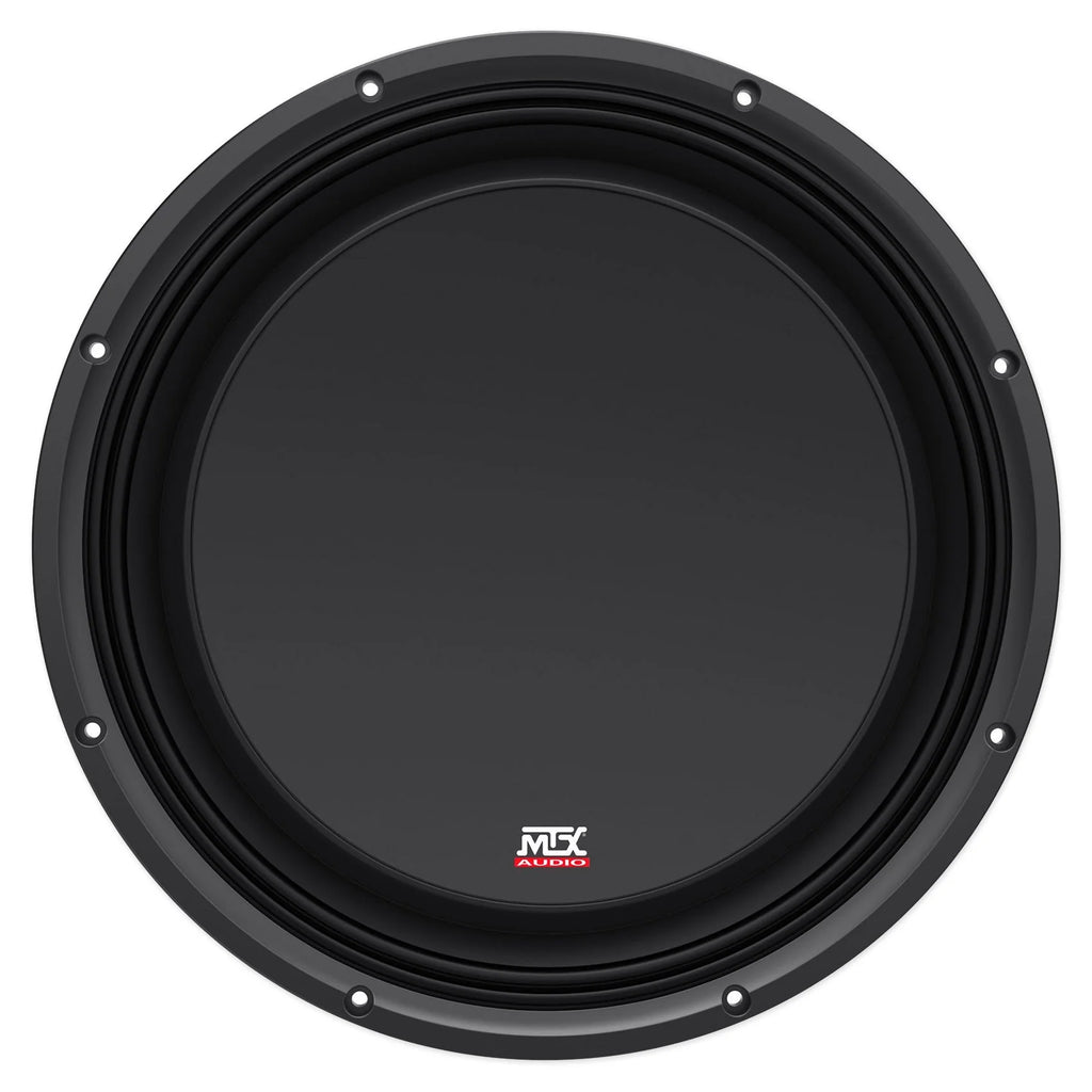 MTX 3512-04S 12in 600W Shallow Subwoofer With Sealed Enclosure, Amplifier And Wires - 3512-04S